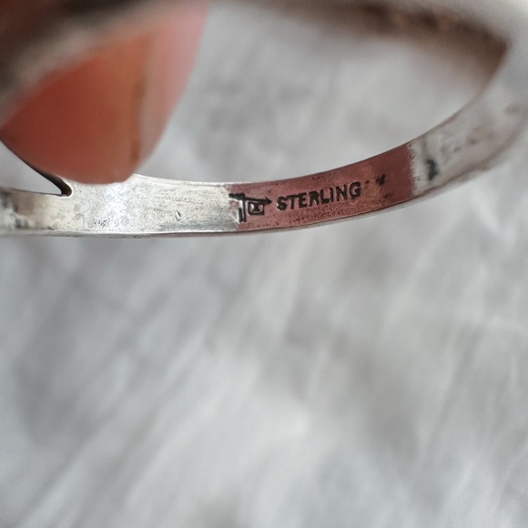 Size 9 vintage turquoise accent ring - Picture 4 of 4